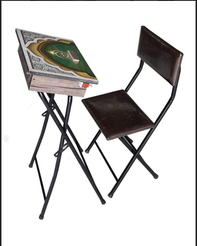 میز و صندلی نماز اطلس نوین مدل باکس دار تاشو و قابل حمل